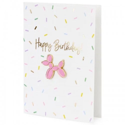 Postal + Pin Balão Cão